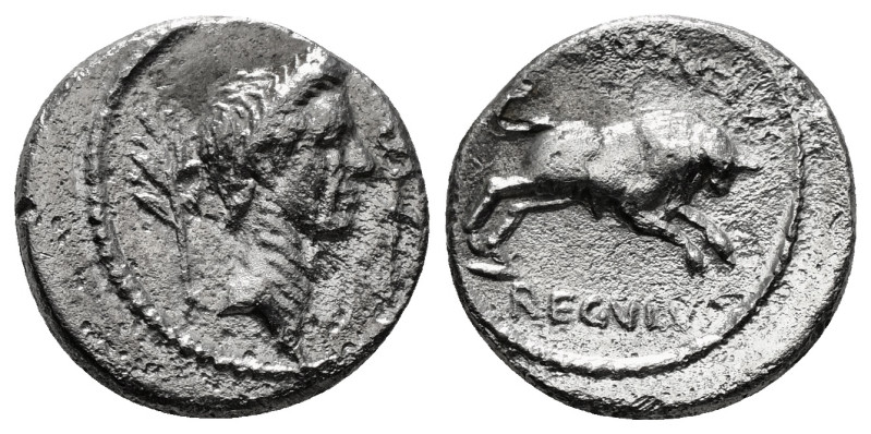 Roman Republican
Julius Caesar, 49-44 BC.
Denarius 3,62 gr - 17,97 mm ,
with ...