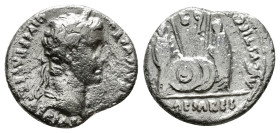 Roman Imperial Coins
AUGUSTUS (27 BC-14 AD). Denarius. Lugdunum.
Obv: CAESAR AVGVSTVS DIVI F PATER PATRIAE.
Laureate head right.
Rev: C L CAESARES AVG...