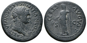 Roman Imperial Coins
DOMITIAN (Caesar, 69-81). Dupondius.
Obv: CAES DIVI AVG VESP F DOMITIAN COS VII.
Laureate head right.
Rev: CERES AVGVST / S - C.
...