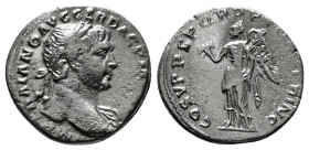 Roman Imperial Coins
TRAJAN (98-117). Denarius. Rome.
Obv: IMP TRAIANO AVG GER DAC P M TR P.
Laureate bust right, with slight drapery.
Rev: COS V P P ...