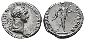 Roman Imperial Coins
TRAJAN (98-117). Denarius. Rome.
Obv: IMP TRAIANO AVG GER DAC P M TR P COS VI P P.
Laureate and draped bust right.
Rev: S P Q R O...