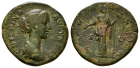 Roman Imperial Coins
CRISPINA (Augusta, 178-182). Dupondius or As. Rome.
Obv: CRISPINA AVGVSTA.
Draped bust right.
Rev: IVNO LVCINA / S - C.
Juno stan...