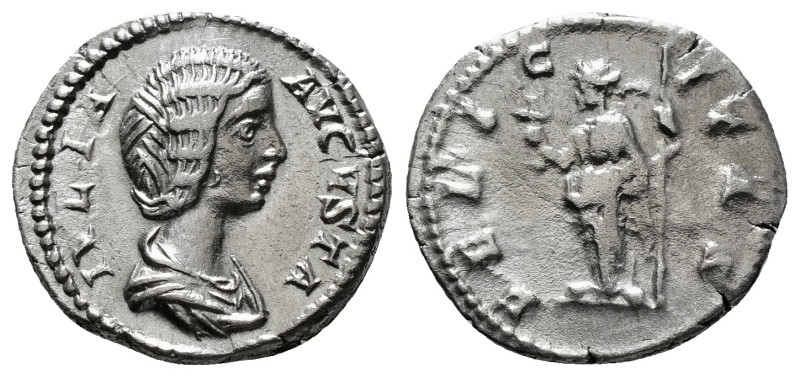 JULIA DOMNA (Augusta, 193-211). Denarius. Laodicea.
Obv: IVLIA AVGVSTA.
Draped b...