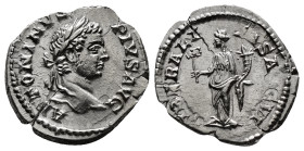 Roman Imperial Coins
CARACALLA (198-217). Denarius. Rome.
Obv: ANTONINVS PIVS AVG BRIT.
Laureate head right.
Rev: LIBERALITAS AVG VI.
Liberalitas stan...