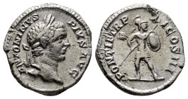 Roman Imperial
Caracalla, AD 198-217. AR, Denarius.3,37 gr - 19,40 mm Rome.
Obv: ANTONINVS PIVS AVG. Head of Caracalla, laureate, right.
Rev: PONTIF T...