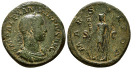 Roman Imperial Coins
SEVERUS ALEXANDER (222-235). Sestertius. Rome.
Obv: IMP ALEXANDER PIVS AVG.
Laureate, draped and cuirassed bust right.
Rev: MARS ...