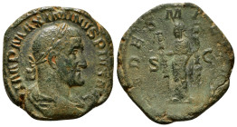 Roman Imperial Coins
MAXIMINUS THRAX (235-238). Sestertius. Rome.
Obv: MAXIMINVS PIVS AVG GERM.
Laureate, draped and cuirassed bust right.
Rev: FIDES ...