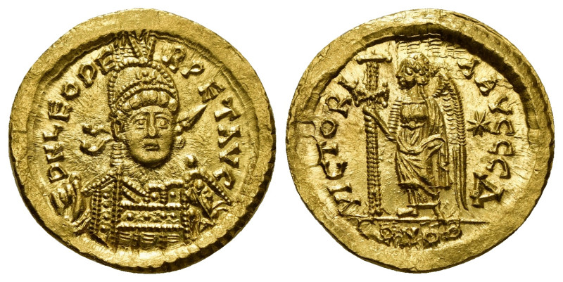 Roman Imperial
Leo I (457-474). AV Solidus (4,3 gr - 20,30 mm). Constantinople,...