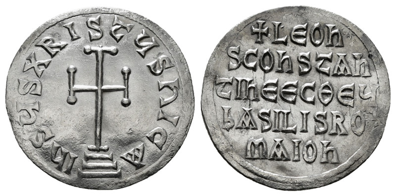 Byzantine Coins
LEO V THE ARMENIAN (813-820). Miliaresion. Constantinople.
Obv...