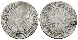 Medieval&World
SILESIA. Duchy of Liegnitz-Brieg-Wohlau, Christian, 6 Kreuzer. 2,67 gr - 24,96 mm