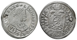 World Coins
AUSTRIA. Holy Roman Empire. Habsburg. Leopold I (Emperor, 1658-1705). 6 Kreuzer (1673 SHS). Breslau.
Obv: LEOPOLDVS D G R I S A G H & B R....