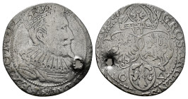 World Coins
POLAND. Sigismund III Vasa (1587-1632). Szostak or 6 Groszy (1596). Malbork (Marienburg).
Obv: SIGISMVN III D G REX PO M D L.
Crowned, dra...