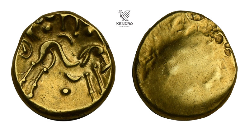 Ambiani. Stater. 60/50 BC.
Ex Busso Peus Nachfolger.

Ambiani. Statér. 60/50 ...