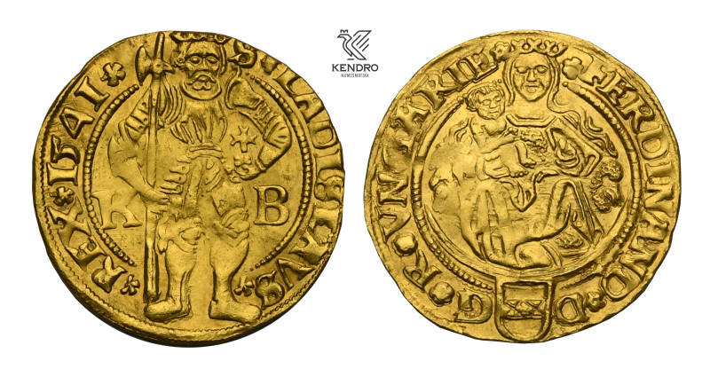 Ferdinand I. Ducat 1541. Kremnitz. Rare!
Somewhat weakly struck.

Ferdinand I...