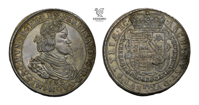 Ferdinand III. 2 Thaler 1640. Graz.

Ferdinand III. 2 Tolar 1640. Graz.

58,...