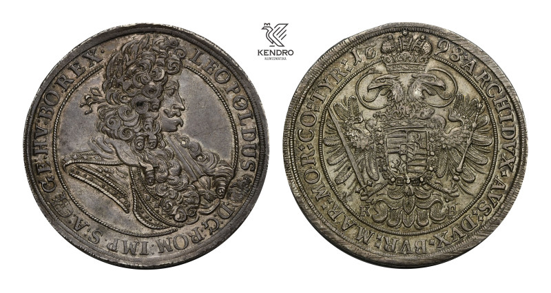 Leopold I. Thaler 1698. Kremnitz.

Leopold I. Tolar 1698. Kremnice.

28,97 g...