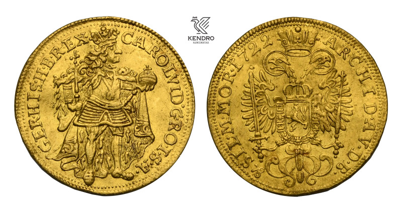 Charles VI. Ducat 1722. Prague. Extremely Rare!!!
In the last 20 years, accordi...