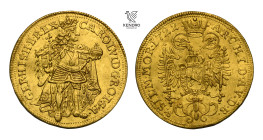 Charles VI. Ducat 1722. Prague. Extremely Rare!!!