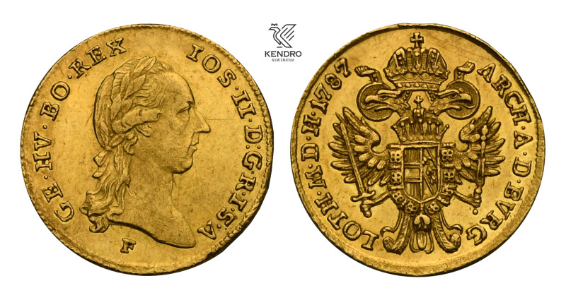 Joseph II. Ducat 1787. Hall. Rare!

Josef II. Dukát 1787. Hall. Vzácný!

3,4...