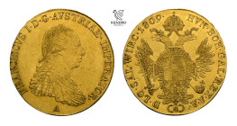 Francis I. 4 Ducats 1809. Vienna. Rare!