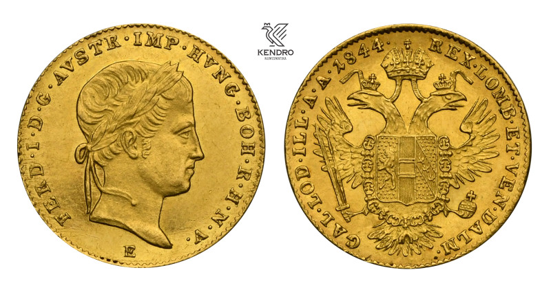 Ferdinand I of Austria. Ducat 1844. Alba Iulia.

Ferdinand V. Dukát 1844. Karl...