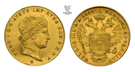 Ferdinand I of Austria. Ducat 1844. Alba Iulia.