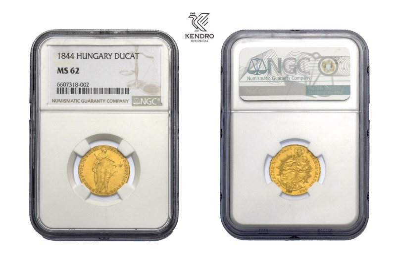 Ferdinand I of Austria. Ducat 1844. Kremnitz.
NGC MS 62.

Ferdinand V. Dukát ...