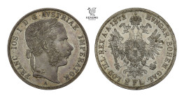 Francis Joseph I. 2 Gulden 1872. Vienna. Rare!