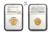 Francis Joseph I. 20 Corona 1907. Kremnitz. Extremely Rare in this condition!!!