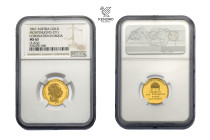 Francis Joseph I. Gold Token 1867 (Ducat). Coronation of hungarian King in Buda.