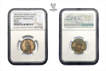 Francis Joseph I. Silver Token 1867. Coronation of hungarian Queen in Buda.
