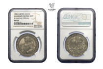 Francis Joseph I. Silver Medal 1885 (2 Gulden). II. Austrian federal shooting competition in Innsbruck.