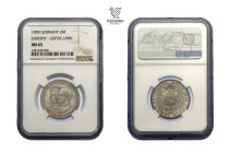 German States - Saxony. 2 Mark 1909. 500th anniversary of the University Leipzig.