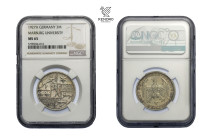 German States - Weimar Republic. 3 Mark 1927 A. 400th anniversary of the Marburg University.
