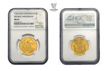 Czechoslovakia. Gold medal (4 Ducats). 10th Anniversary of Czechoslovakia 1918 - 1928. Kremnitz.