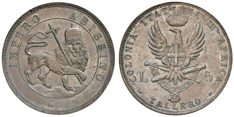§ Menelik II (1889-1913)/Umberto I (1878-1900) Progetto di Tallero Impero abissi...