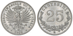 Vittorio Emanuele III (1900-1943) Progetto da 25 Centesimi 1902 - Pagani PP286; Luppino PP215 NI RRRRR L'unico esemplare apparso ci risulta essere que...