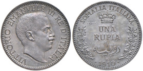 Vittorio Emanuele III Somalia (1909-1925) Rupia 1910 Prova patinata - Nomisma P73; Luppino PP304 AG RRRR In slab NGC n° 6638769-003 . Ex Asta Varesi X...