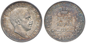 Vittorio Emanuele III Somalia (1909-1925) 1/2 Rupia 1913 - Nomisma 1424 AG R Ex Nomisma del 31/05/2001, lotto 1922.
FDC