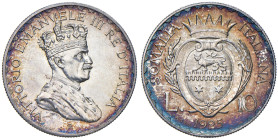 Vittorio Emanuele III Somalia (1909-1925) 10 Lire 1925 Prova - Nomisma P81; Luppino PP315 AG RRR Ex Asta Bowers and Merena, lotto 5801.
FDC