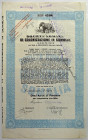 Somalia, Mogadiscio Titolo al portatore per 10 azioni - Società Romana di Colonizzazione in Somalia del 1 Gennaio 1922 perforato "ANNULLATO". 
BB