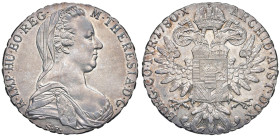 Vittorio Emanuele III Eritrea (1900-1943) Tallero di Convenzione 1780 Zecca di Roma 1935 - Nomisma 1413 AG 
FDC