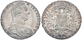 Vittorio Emanuele III Eritrea (1900-1943) Tallero di Convenzione 1780 Zecca di Vienna - AG In slab NGC n° 6638756-003.
MS 64