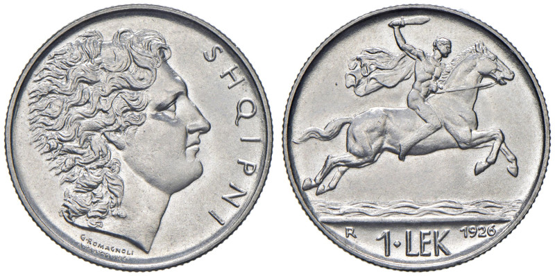 ALBANIA Amet Zogu (1925-1939) Lek 1926 R - Mont. 66 AG R In slab NGC n° 6638767-...