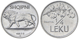 ALBANIA Amet Zogu (1925-1939) Quarto Lek 1926 R Prova - Mont. 72 AG RRRR In slab NGC n° 6638768-007. TOP POP miglior esemplare certificato NGC. Solo 5...