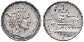 ALBANIA Amet Zogu (1925-1939) Franga 1927 R - Mont. 55 AG R In slab NGC n° 6638768-003. Ex asta Bolaffi del 30/11/2018, lotto 1352.
MS 65