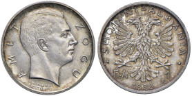 ALBANIA Amet Zogu (1925-1939) Franga 1928 R Prova - Mont. 58 AG RRRR In slab NGC n° 6638768-004. Solo 50 esemplari coniati. Ex asta Nomisma 58 del 07/...