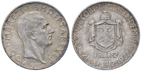ALBANIA Amet Zogu (1925-1939) 2 Franga 1937 R 25° Anniversario dell’Indipendenza - Mont. 53 AG R Ex asta Nomisma 58 del 07/11/2018, lotto 395.
FDC