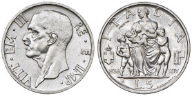 Vittorio Emanuele III (1900-1943) 5 Lire 1936 Prova - Nomisma P33; Luppino PP180 AG RRRR Ex asta Nomisma 42 del 23/10/2010/, lotto 1085
FDC