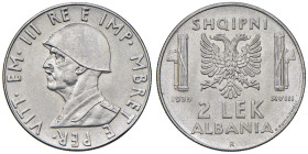 Vittorio Emanuele III Albania (1900-1943) 2 Lek 1939 antimagnetica - Nomisma 1449 AC/NI
FDC